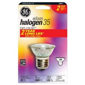 GE 20641 Halogen 35 Lamp Bulb. New. OEM. JRD.