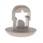 Richco FTH-9-01-M Natural Nylon Flat Tie Holder. New. (C2)