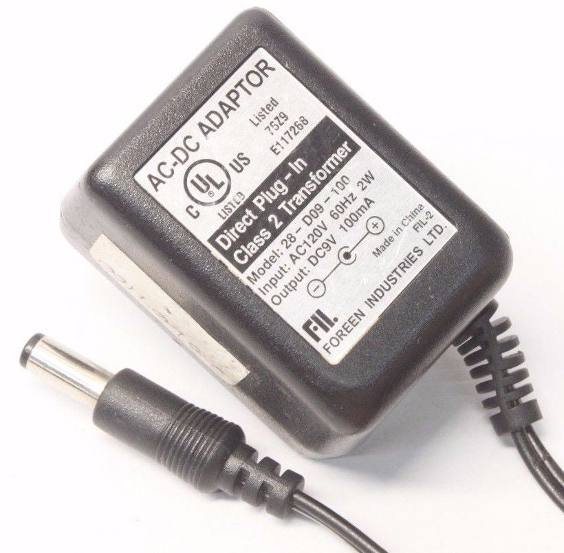Foreen Industries 28-D09-100 AC DC Adapter. New.