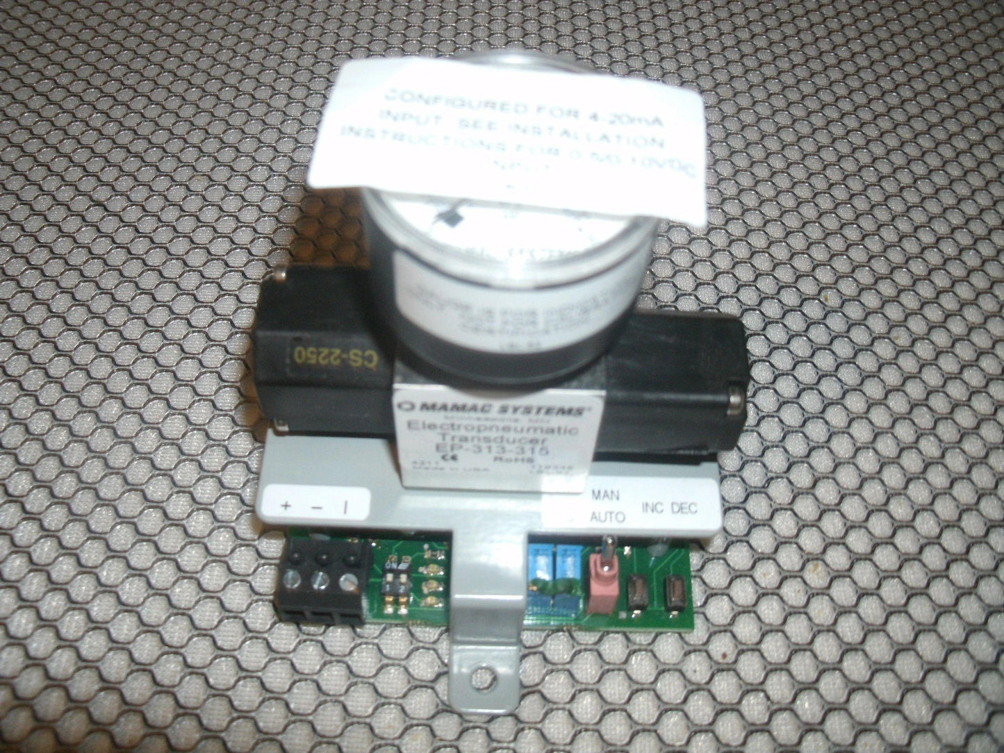 Mamac EP-313-315 Electropneumatic Transducer. EP313315.