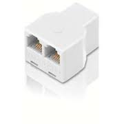Philips SDJ6360W/17 2 Way Phone Splitter. 6 Wire. 609585134034.