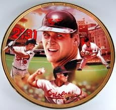 Cal Ripken Jr. Baseball Record Breakers Plate. 2131.