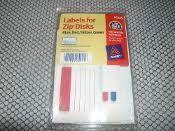 Avery Labels 05225 for Zip Disks. 072782052256.