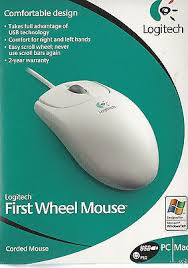 Logitech 930499-0403 First Wheel PS/2 Mouse. New.