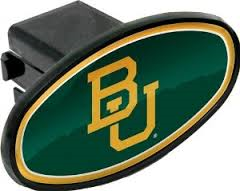 Baylor University Trailer Hitch Cover. Plastic.
