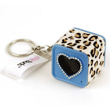 chicBoom CBKS-BL Keychain Speaker. New.