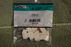 Panduit CMBIW-X Mini-COM Blank Module C. Ivory,