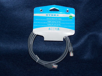 Dynex DX-C114197 6' CAT-5e Network Cable. New.