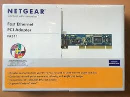Netgear FA311 Fast Ethernet PCI Adapter.