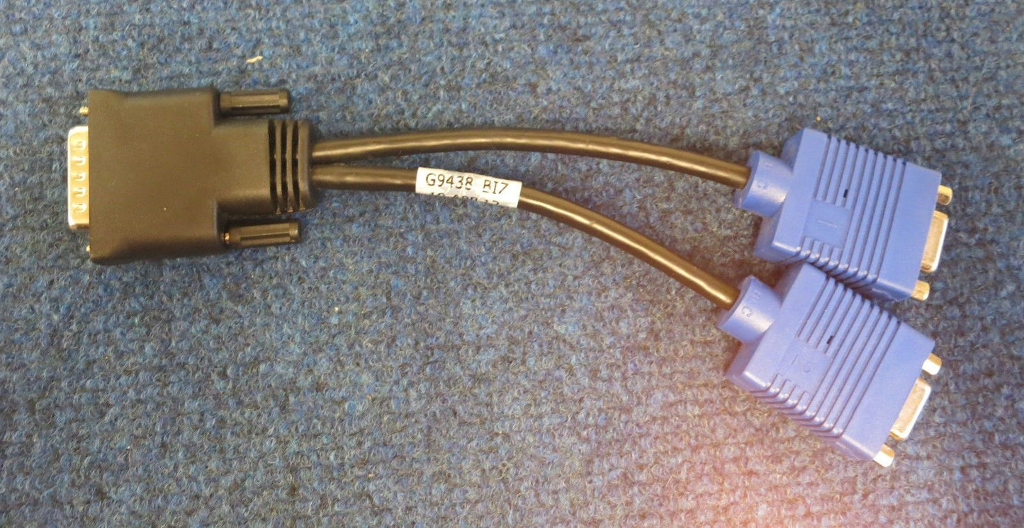 Dell DMS-59 BIZ to VGA Splitter For Dual Monitor Setups. (O)