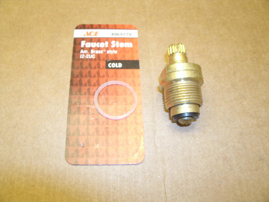 Ace 4069779 Faucet Stem American Brass Style. 12-2UC.