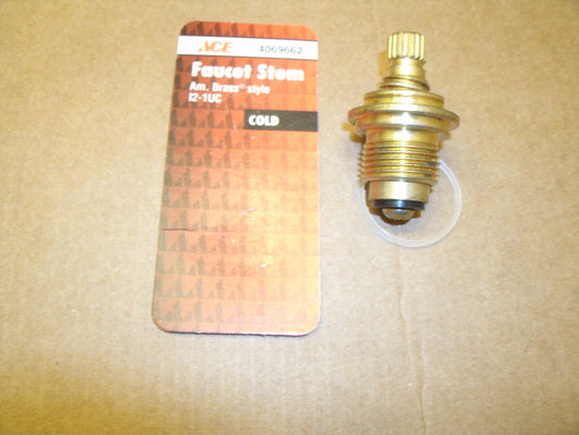 Ace 4069662 Faucet Stem. American Brass style. 12--1UC.