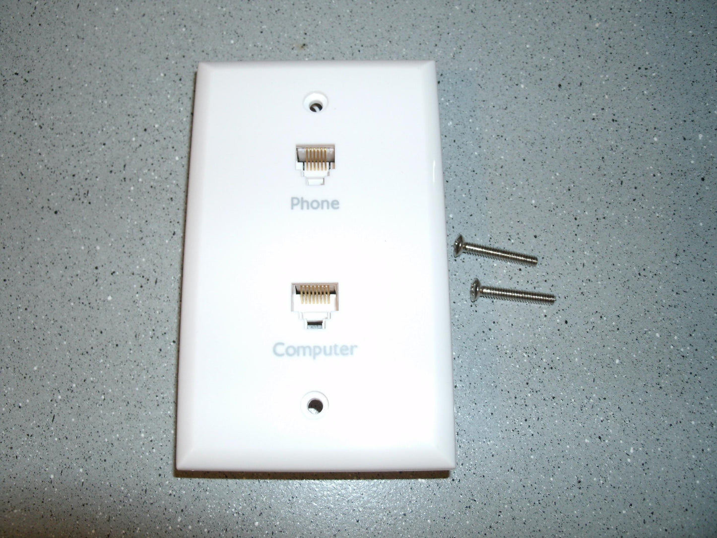 SBC S861037 Wall Plate for Phone and Computer Connection.