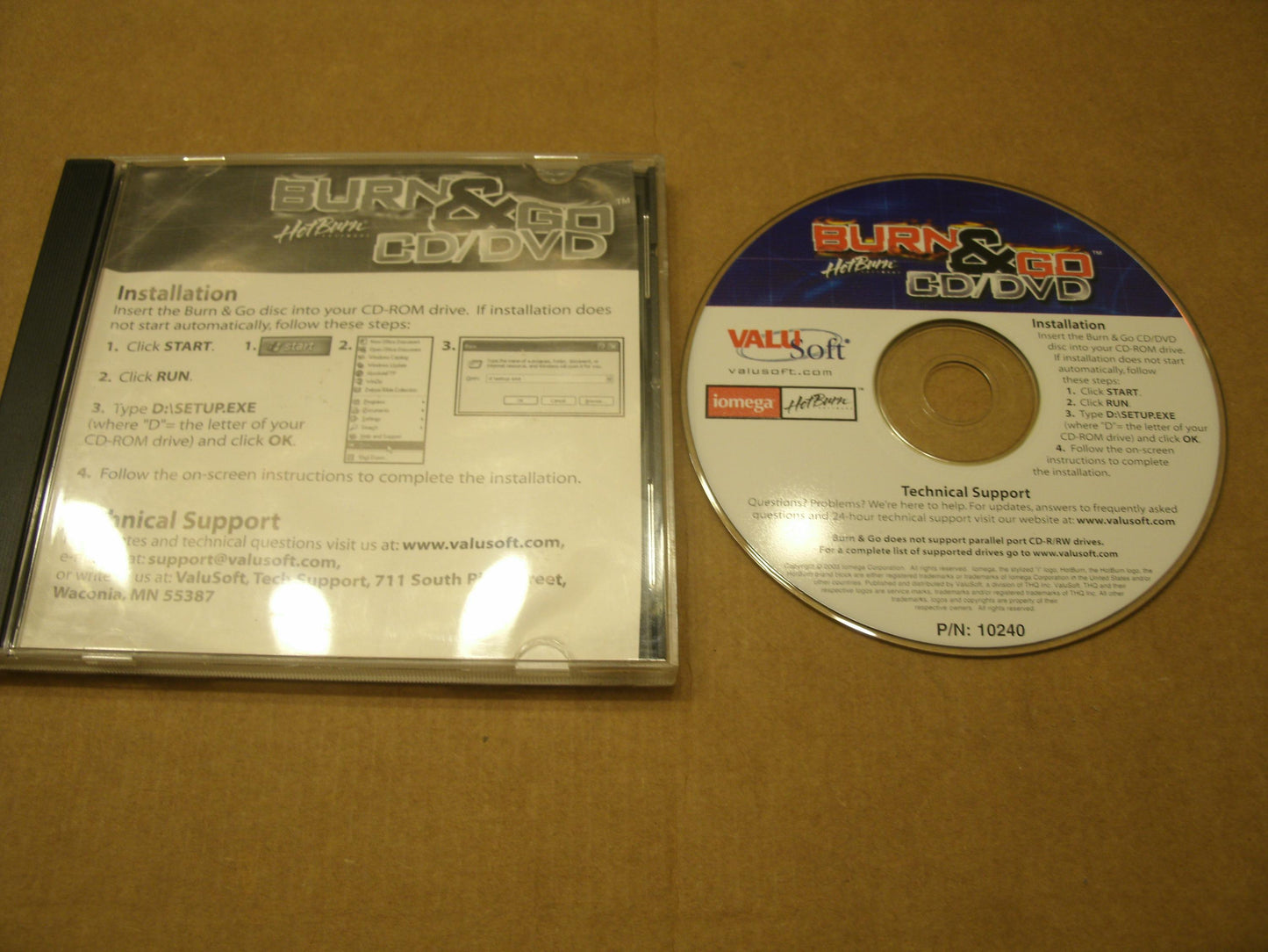 Hot Burn. Burn and Go. CD/DVD. New.