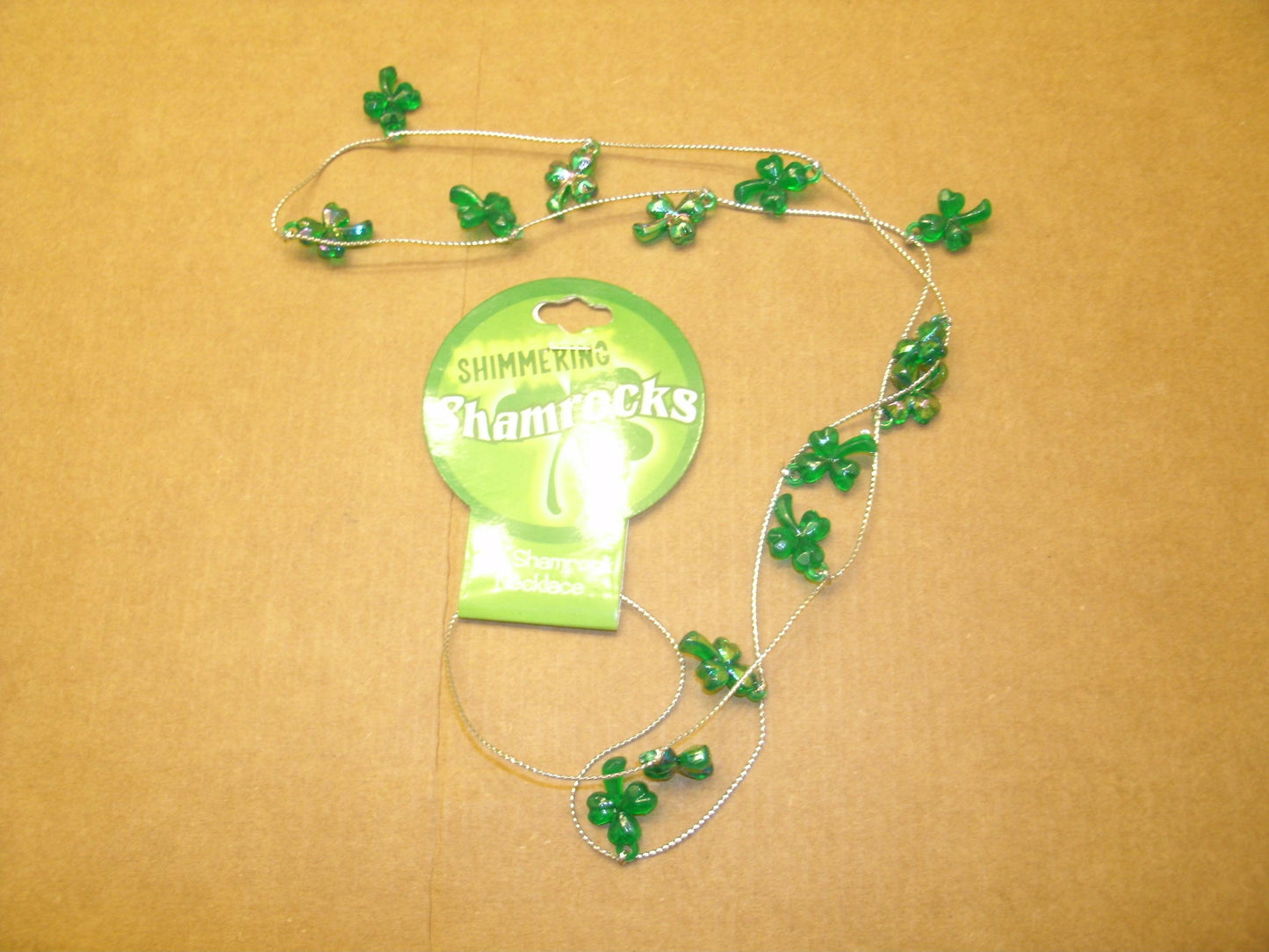 Shimmering Shamrocks #Sham-N. 30" Necklace. New.