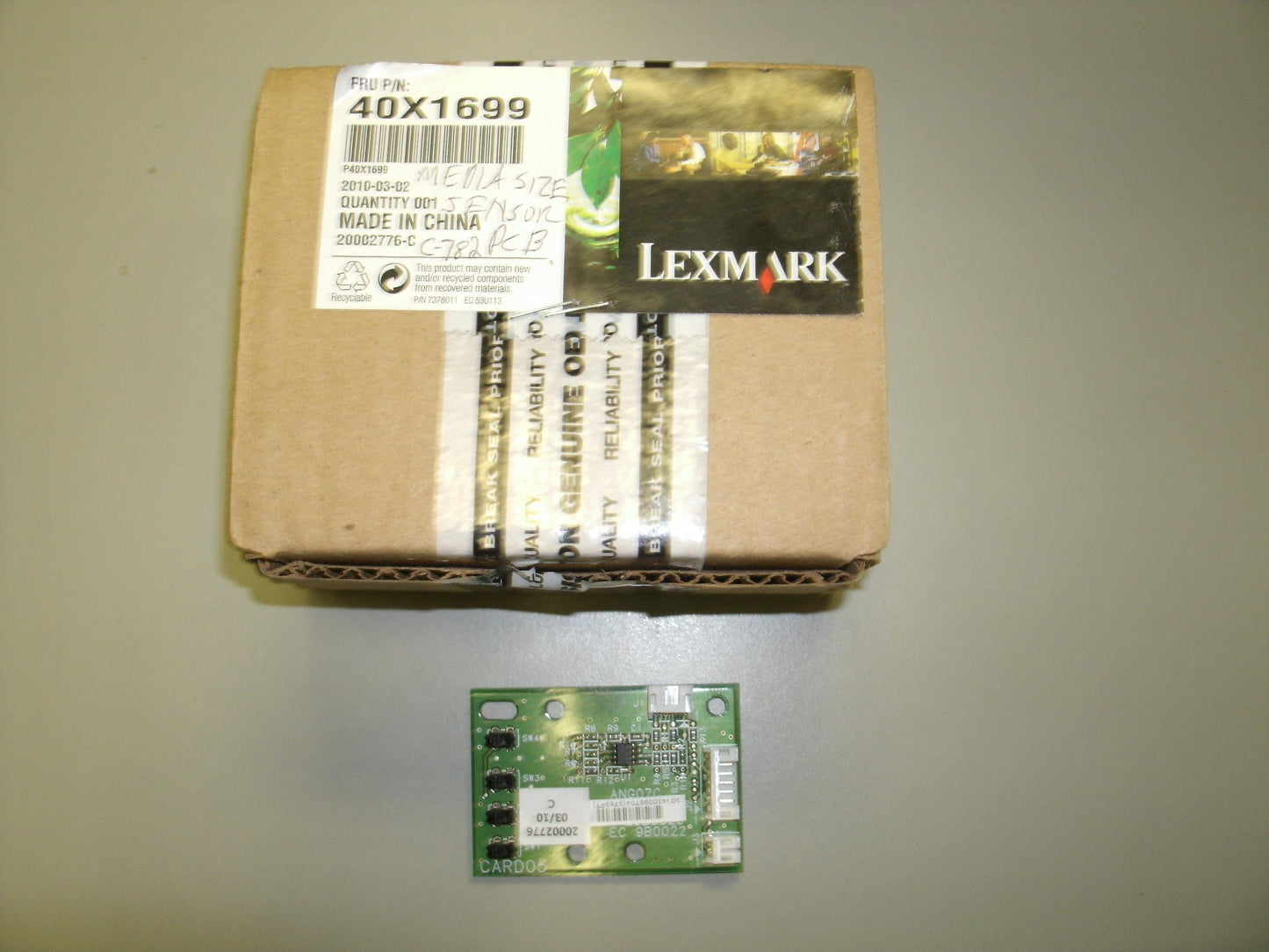 Lexmark 40X1699 Media Size Sensor Board. New. OEM.