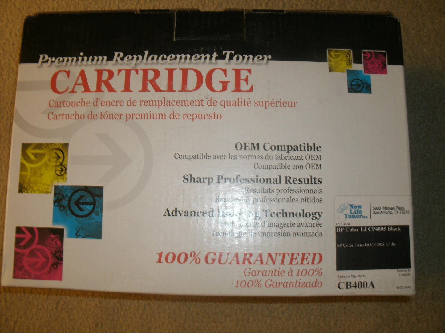 HP LaserJet CP4005 Black Toner. New.