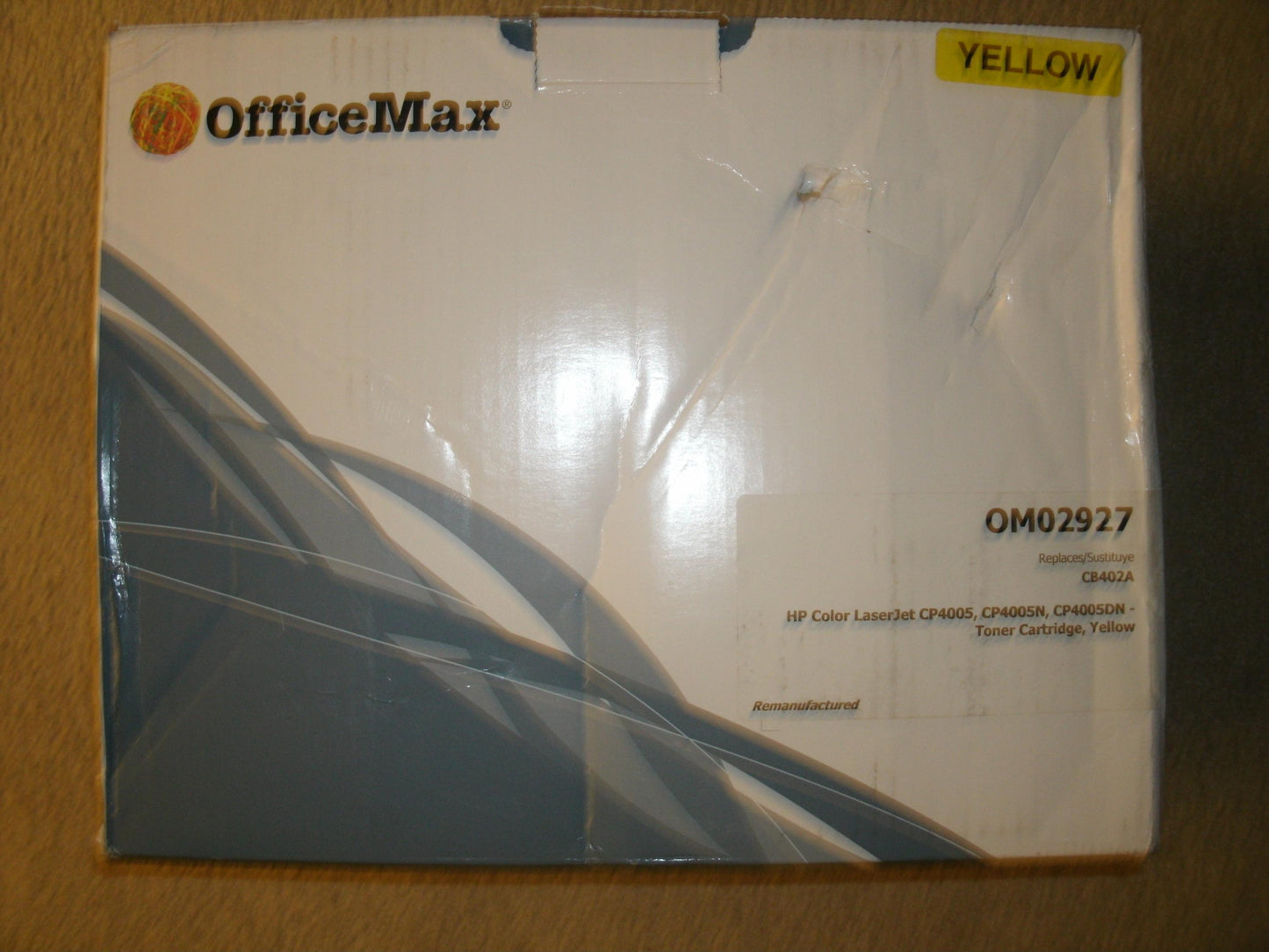 HP CB402A Yellow LaserJet Toner Cartridge.