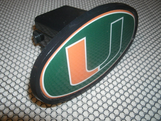 Miami Hurricanes Trailer Hitch Cap.