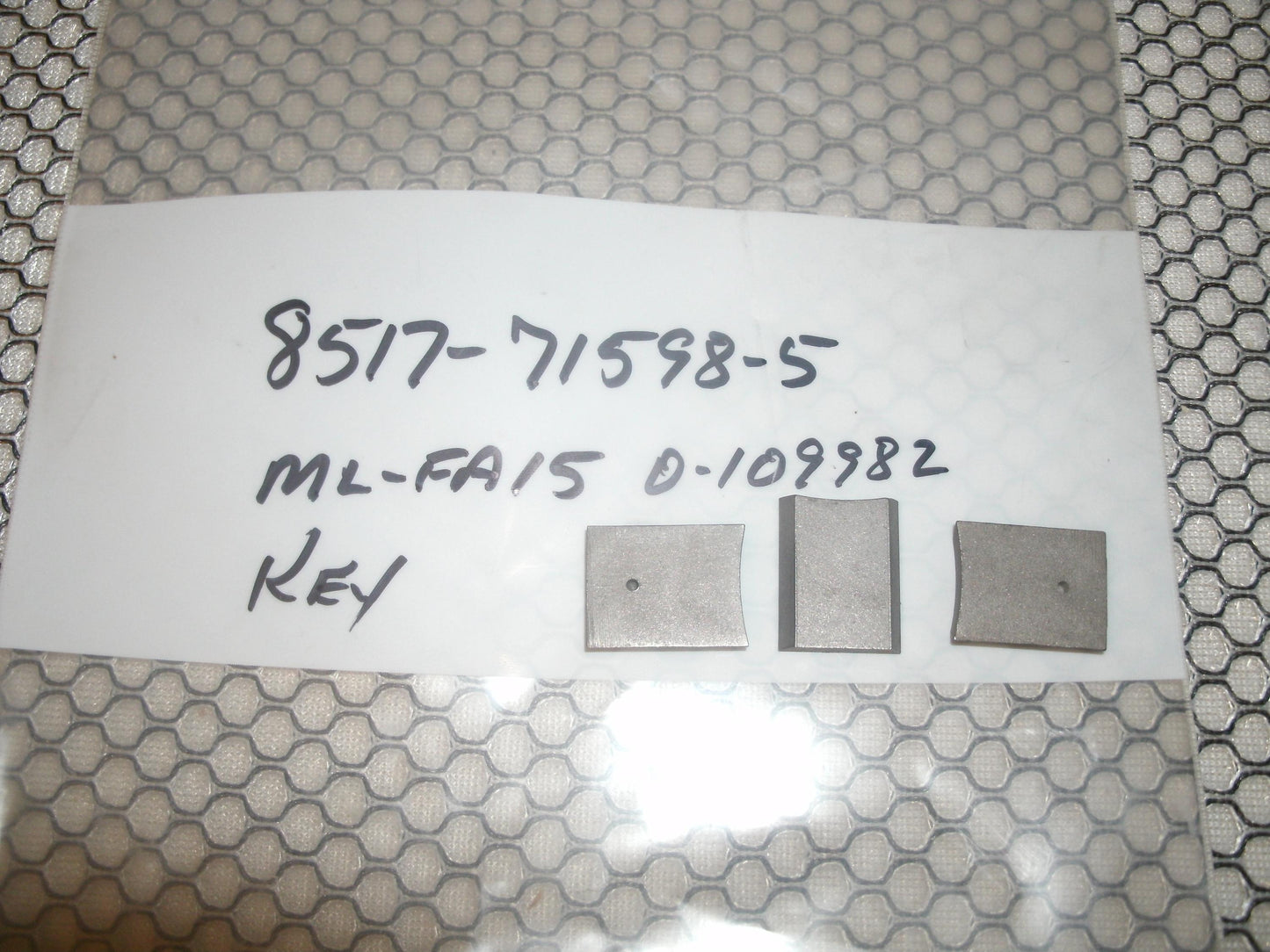K&T Key, ML-FA15. 3 Each. New.