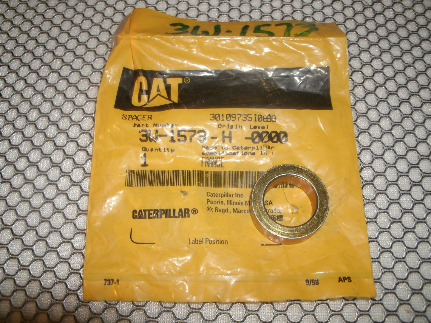Caterpillar 3W-1573 Spacer. New.