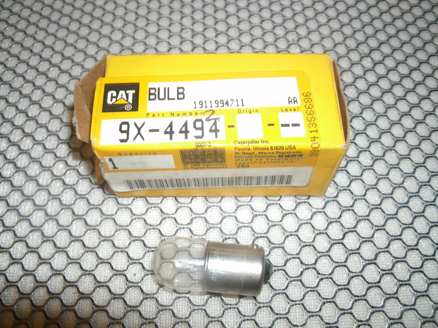 Caterpillar 9X-4494 Bulb. New.