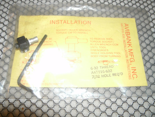 Avibank AAT916-632 Kit, 6-32 Thread. New.