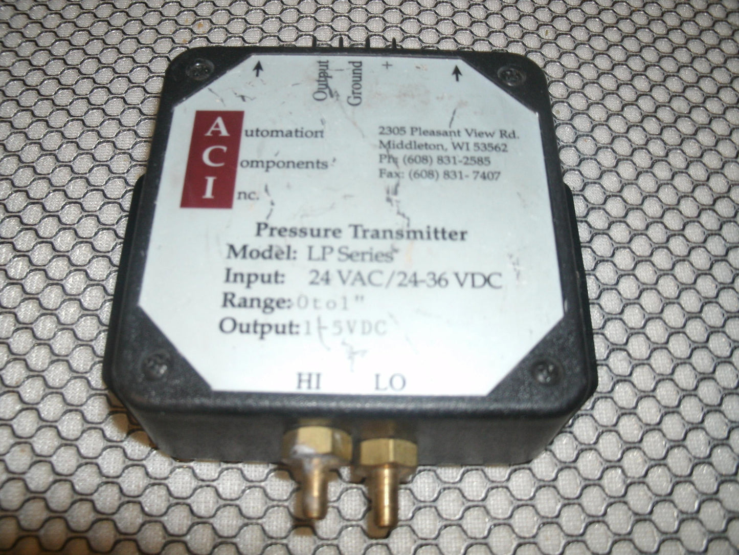Automation Components ACI/LP, LP Series Transmitter. (D2)