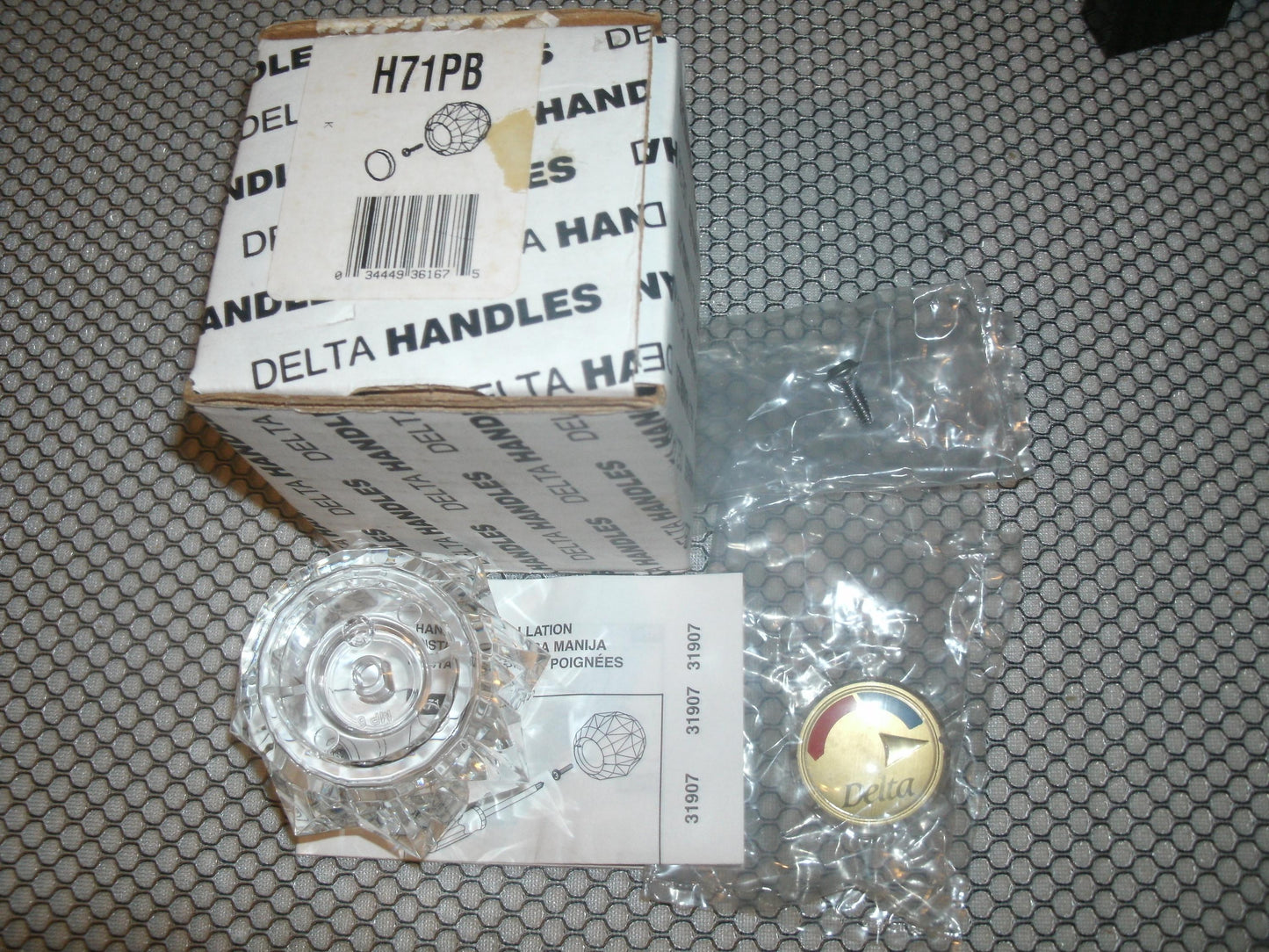 Delta H71PB. One Large Monitor Clear Handle.
