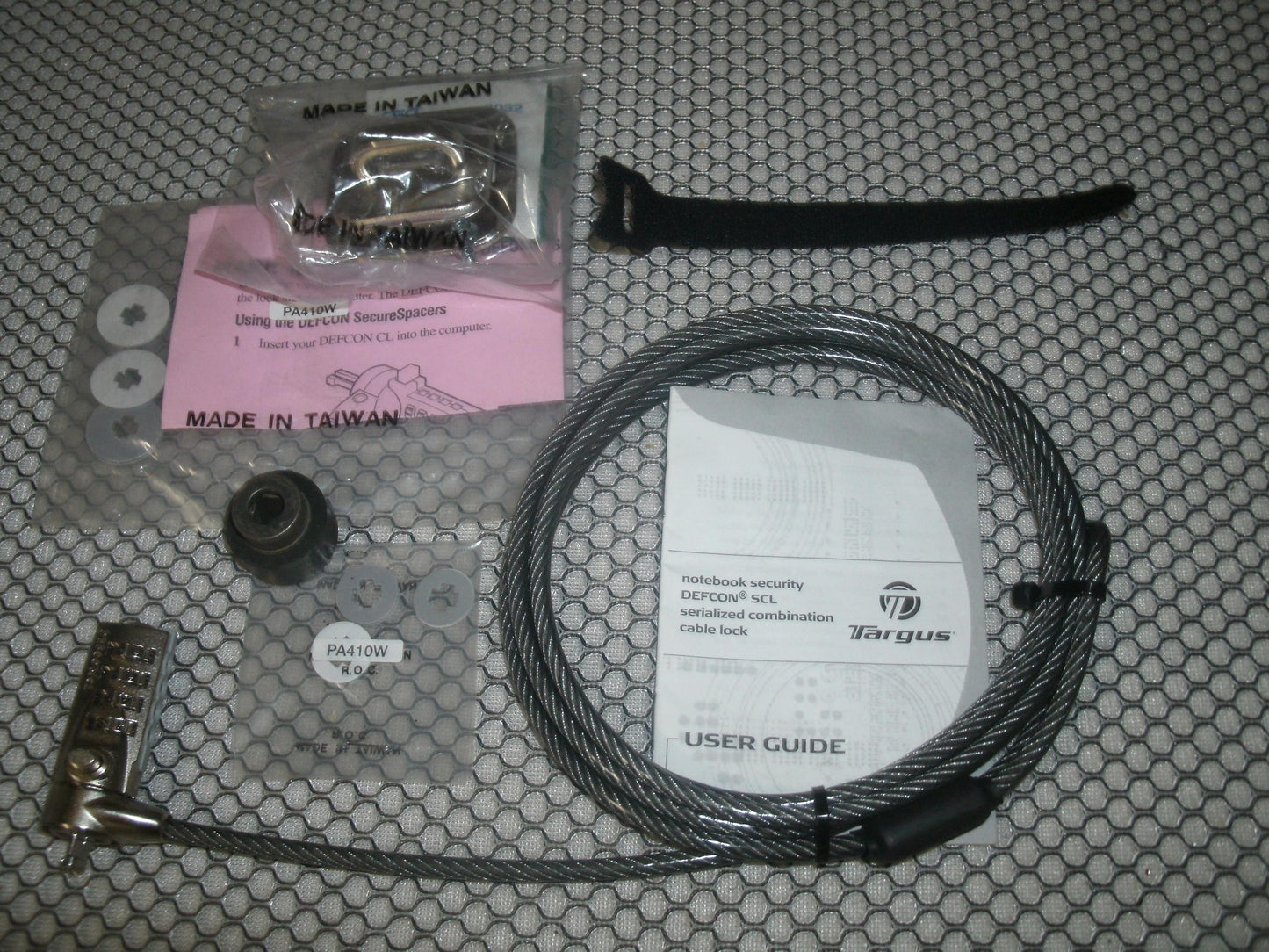 Targus Defcon SCL Serialized Cable Lock. New. (40)
