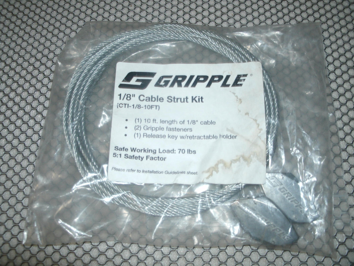 Gripple CTI-1/8-10FT Kit. New.