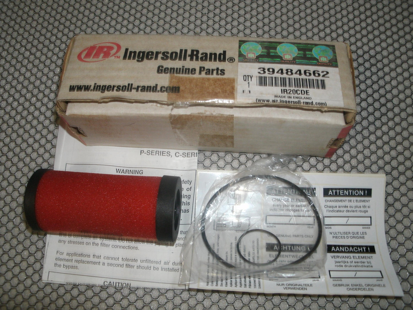 Ingersoll Rand 39484662 Coalescer Filter. New. OEM.