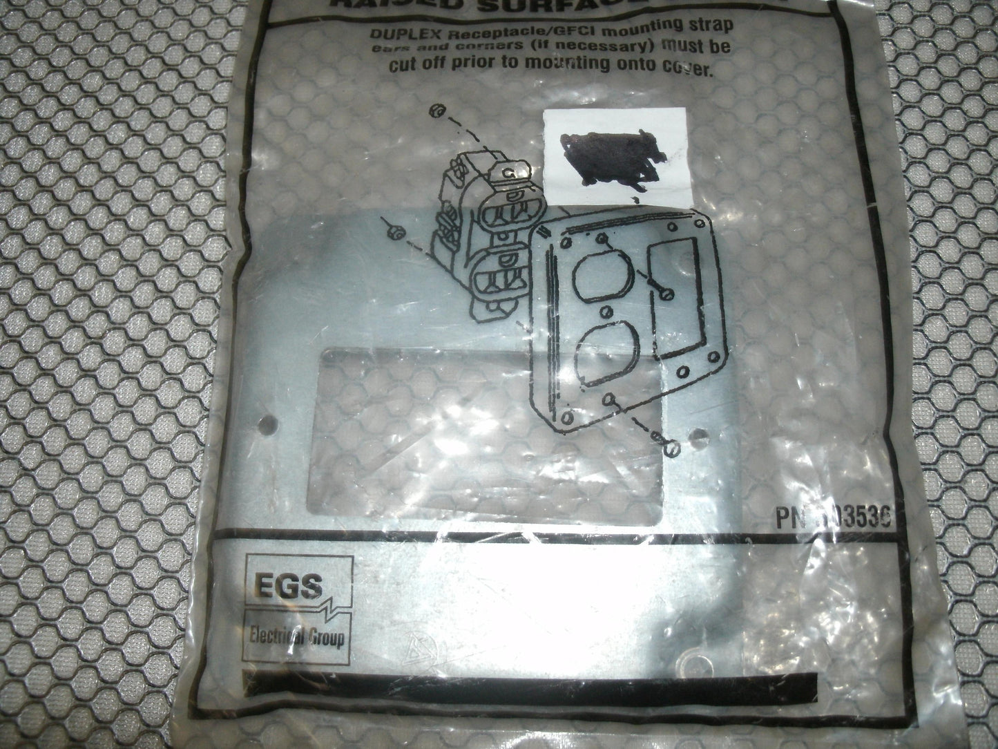 EGS 503536 Raised Surface Cover. New. (C3)