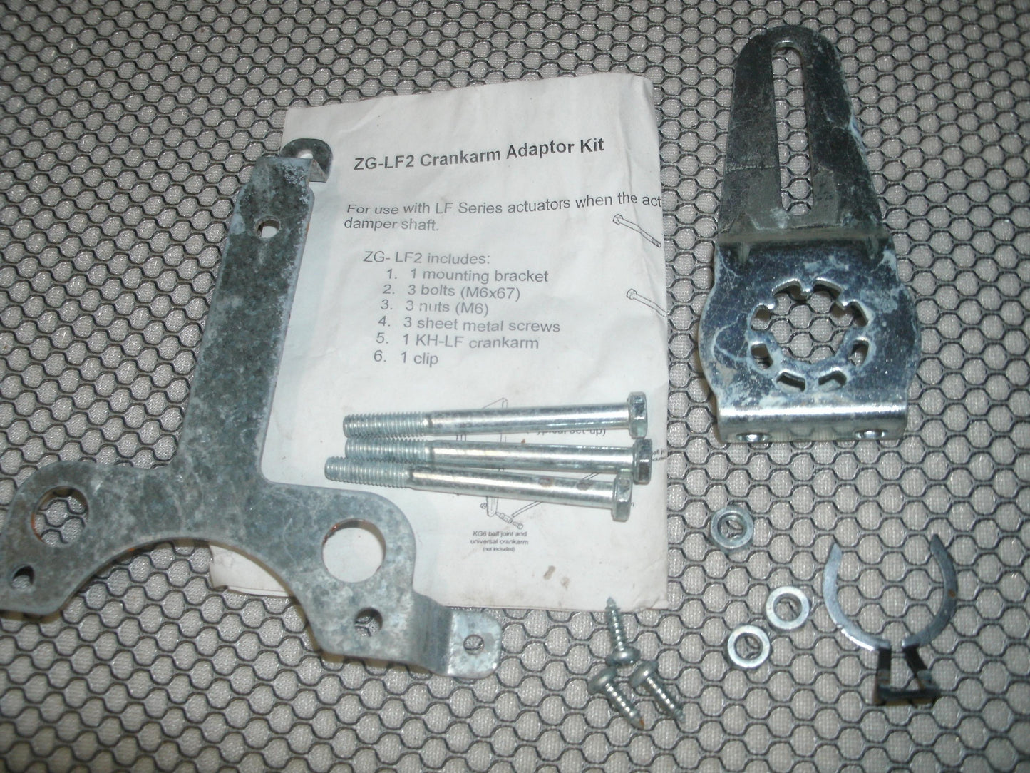 Belimo ZG-LF2 Crankarm Adapter Kit. New.