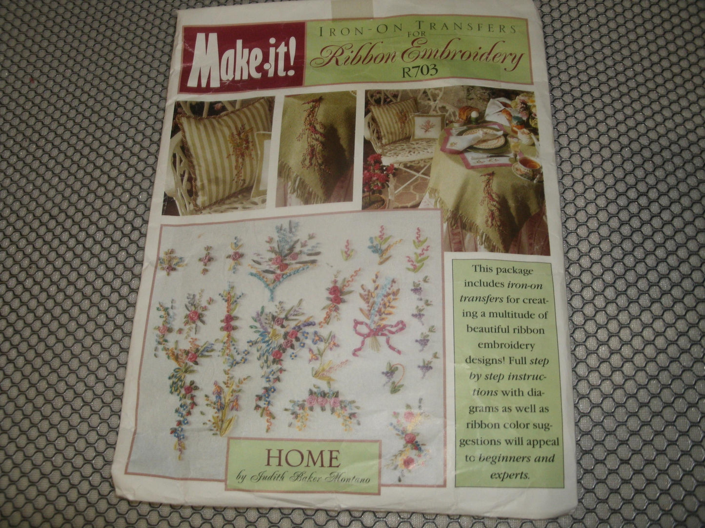 Iron-On Transfers For Ribbon Embroidery. R703. New.