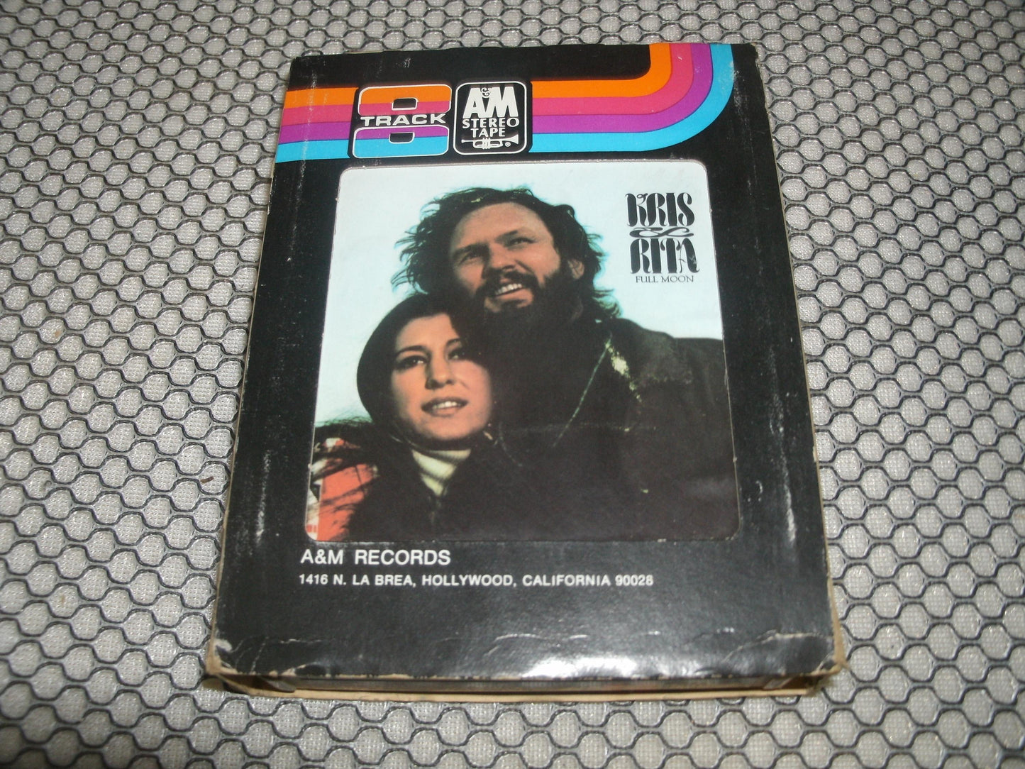 Kris and Rita Full Moon. 8 Track Tape. Used.