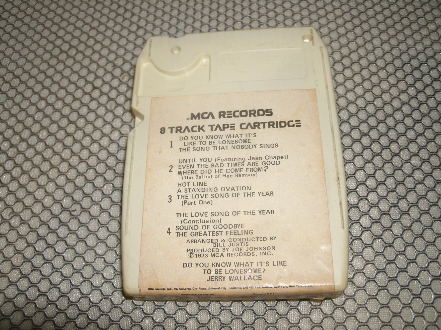 Jerry Wallace MCAT-301. 8 Track Tape. Used.