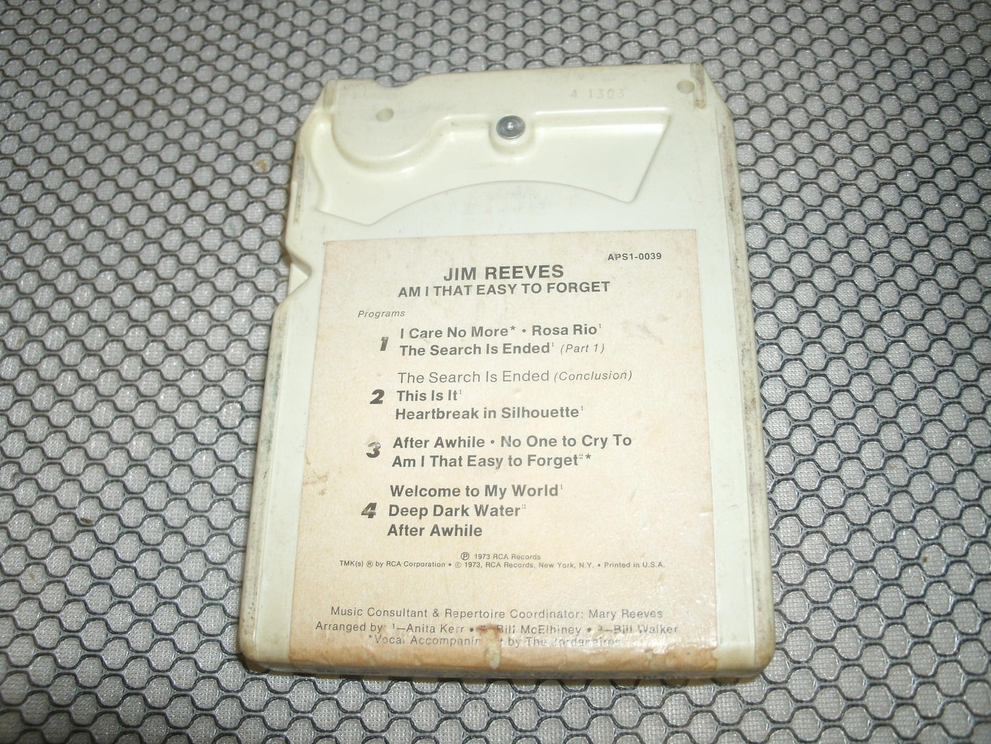 Jim Reeves. APS1-0039. Am I That Easy To Forget.