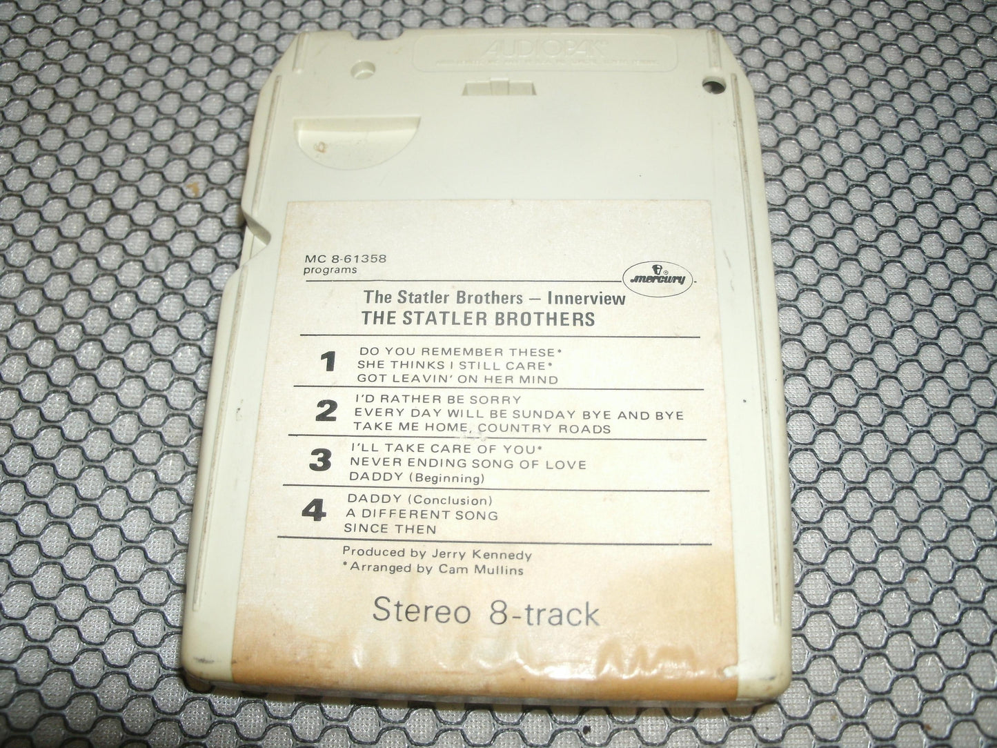 Statler Brothers. MC 8-61358. Innerview. 8 Track Tape.