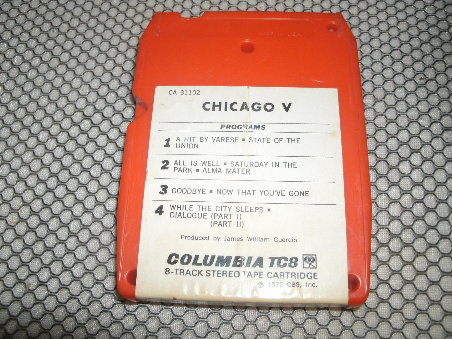 Chicago V. CA 31102. Used. 8 Track Tape.