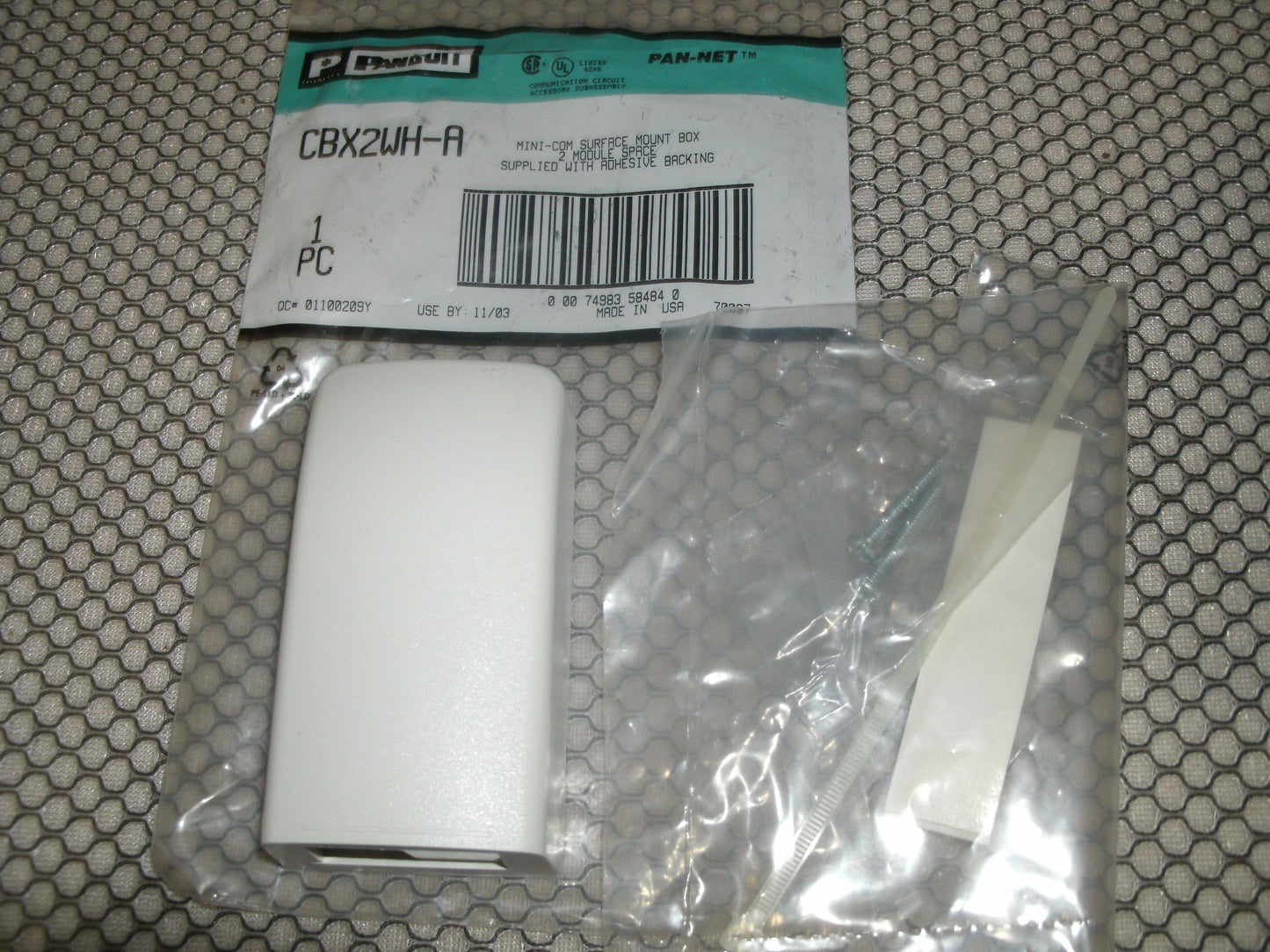Panduit CBX2WH-A Mini-Com Surface Mount Box.