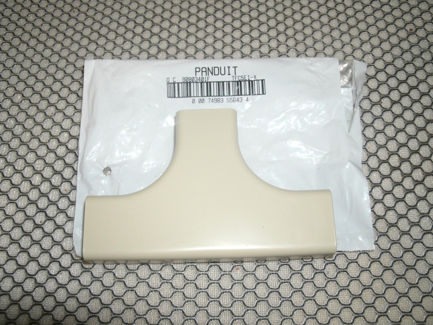 Panduit TFC5EI-X 3 Way Tee. New. Ivory.
