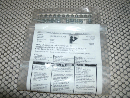 Square D PK9GTA Equipment Grounding Bar Kit. New. (A3)