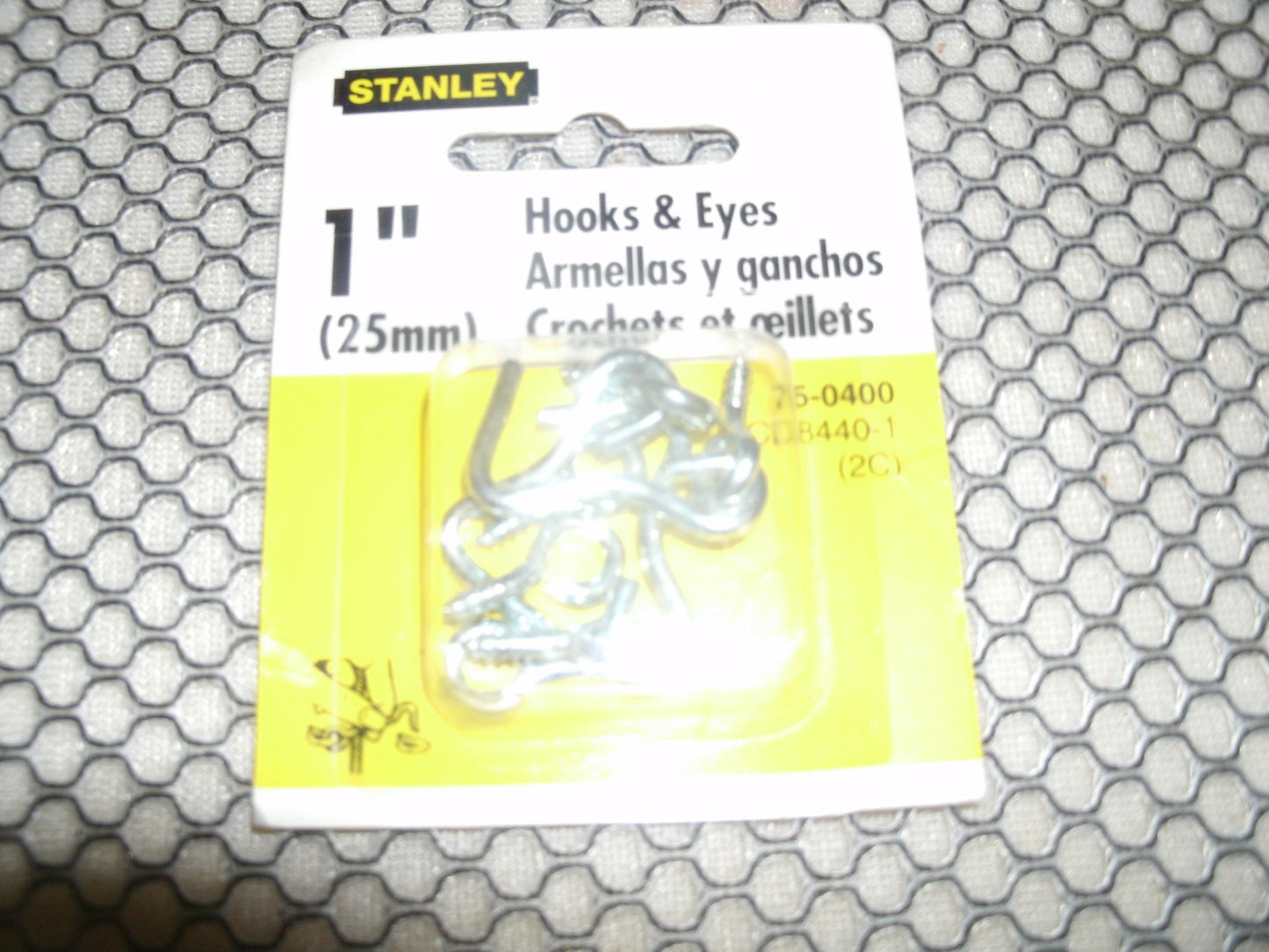 Stanley 75-0400 Hooks and Eyes. 1". New.