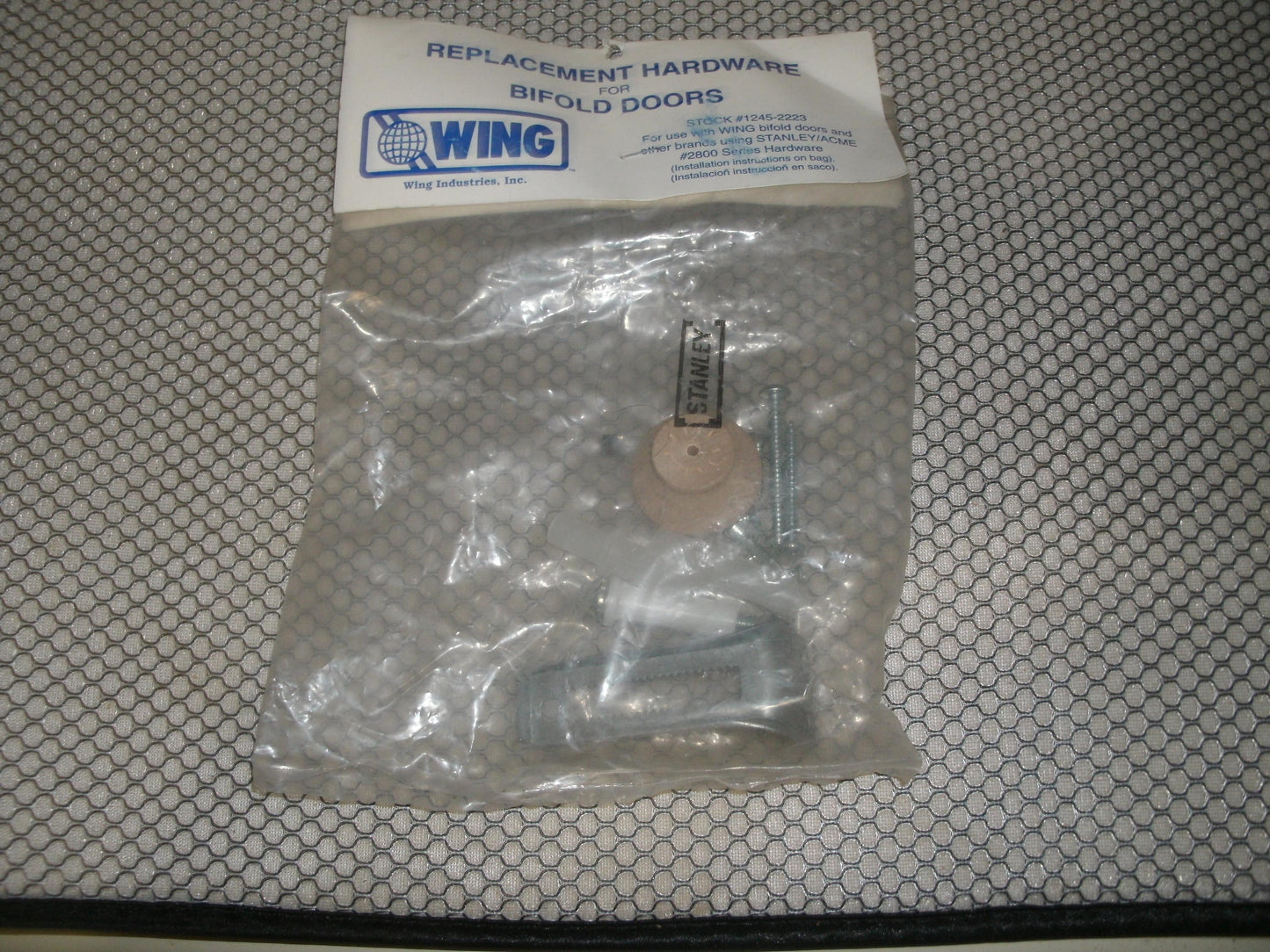 Wing 1245-2223 Replacement Hardware For Bifold Doors.