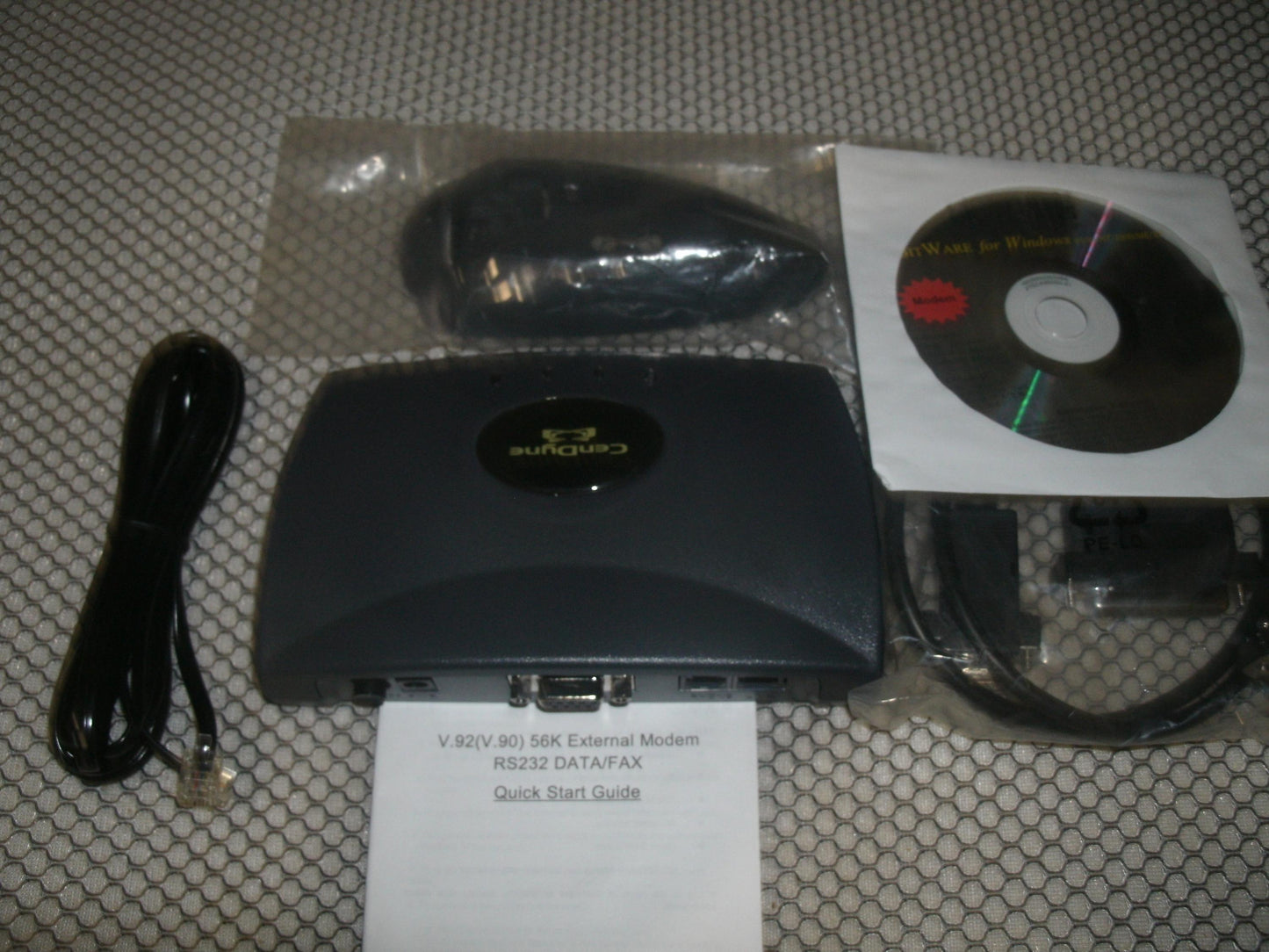 CenDyne 56K RS-232 External Modem. New. (28)