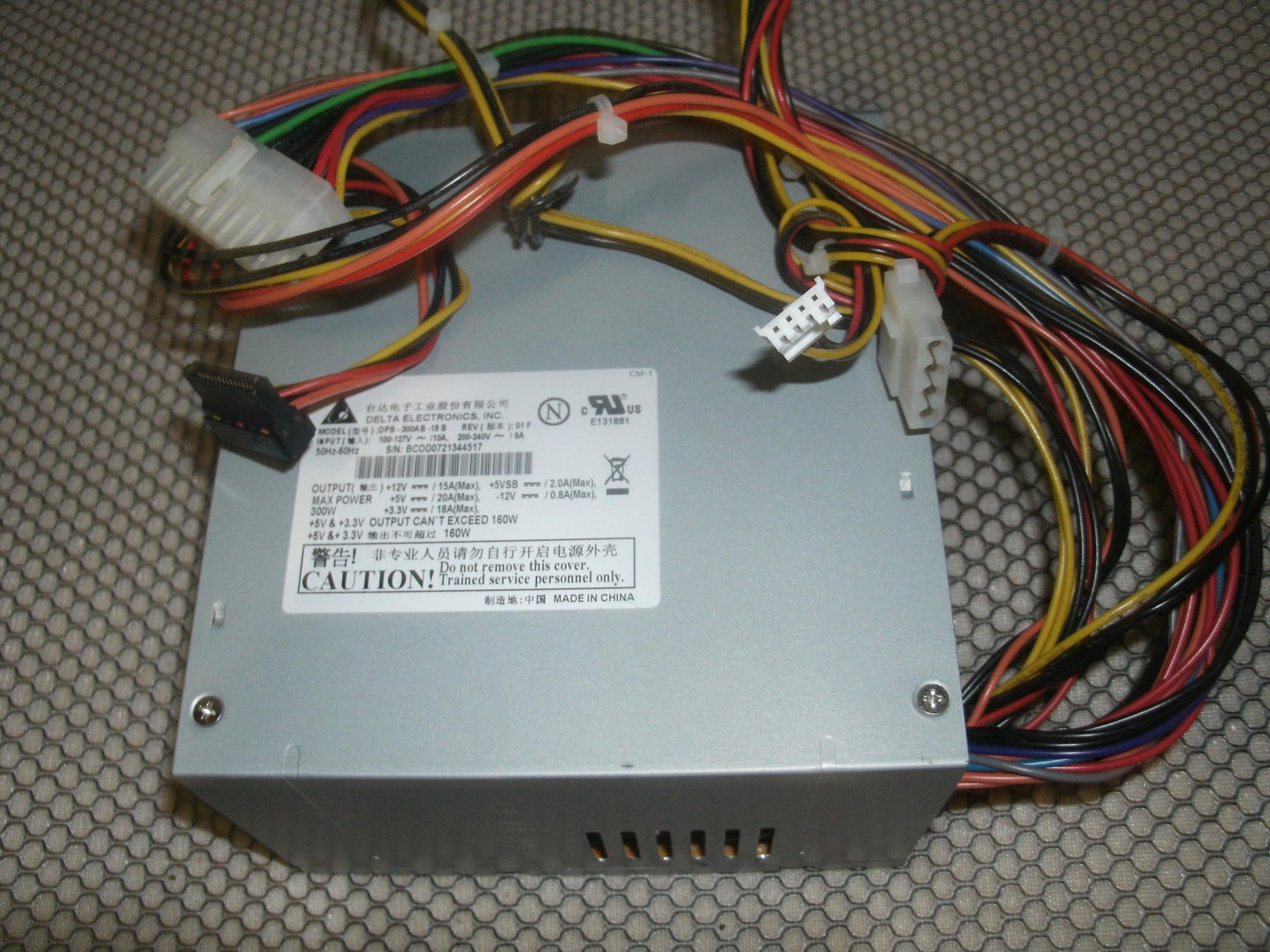Delta DPS-300AB-15B Power Supply. Refurbished.