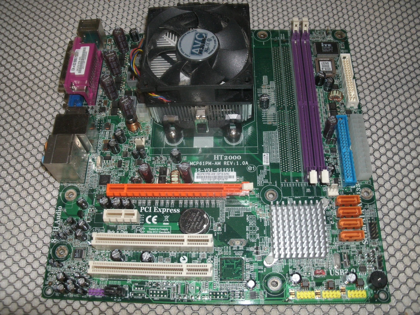 HT2000 MCP61PM-AM Motherboard. Refurbished.