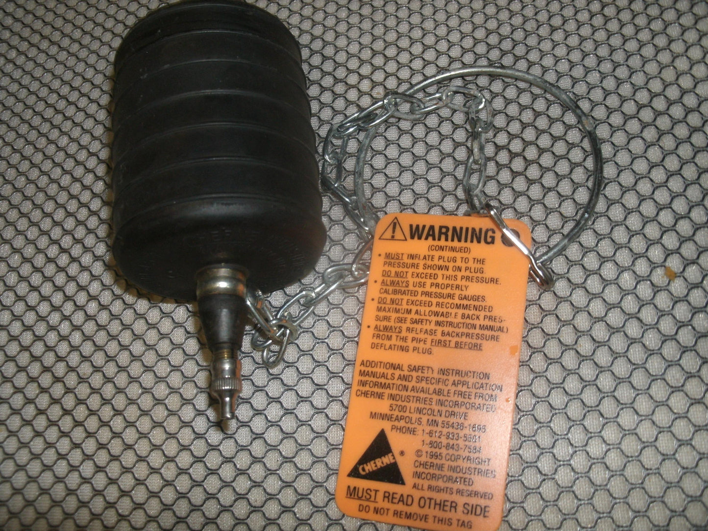 Cherne 270-032. 3" Single-Size Test-Ball. New.