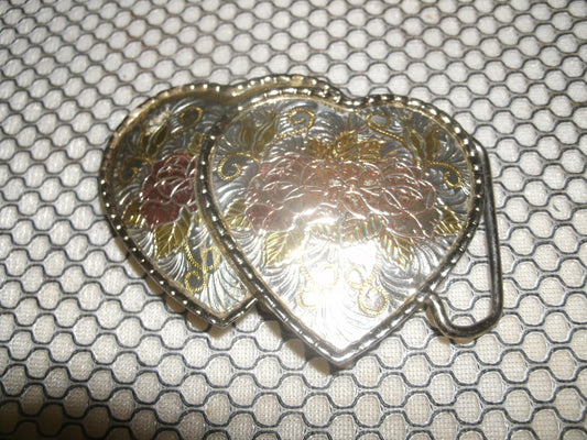 Two Hearts Female Belt Buckle. Used.